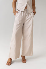 Rosa Wide Leg Pants in Taupe - FINAL SALE