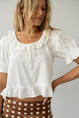 Lottie Blouse in Ivory - FINAL SALE