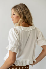 Lottie Blouse in Ivory - FINAL SALE