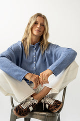 Maci Cardigan in Dusty Blue - FINAL SALE