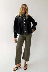 Lennon Denim Jacket in Washed Black - FINAL SALE