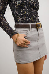 Oshen Leather Belt in Brown - FINAL SALE