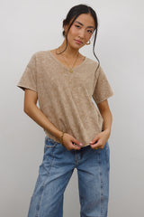 Georgia Knit Top in Brown - FINAL SALE