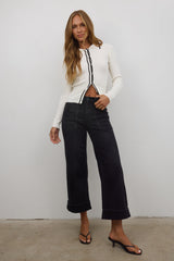 Quinn Ribbed Button Up - FINAL SALE