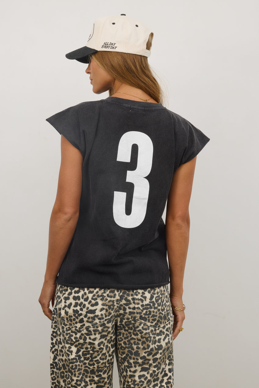 Vinnie Muscle Tee in Black - FINAL SALE