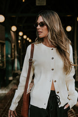 Debbie Ribbed Sweater in Ivory - FINAL SALE