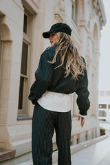 Valeria Striped Bomber Jacket - FINAL SALE