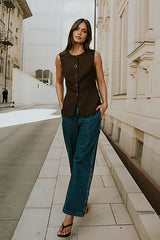 Lena Oversized Denim Pants - FINAL SALE
