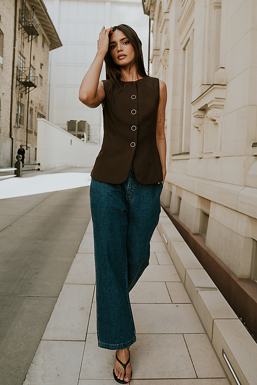 Lena Oversized Denim Pants - FINAL SALE
