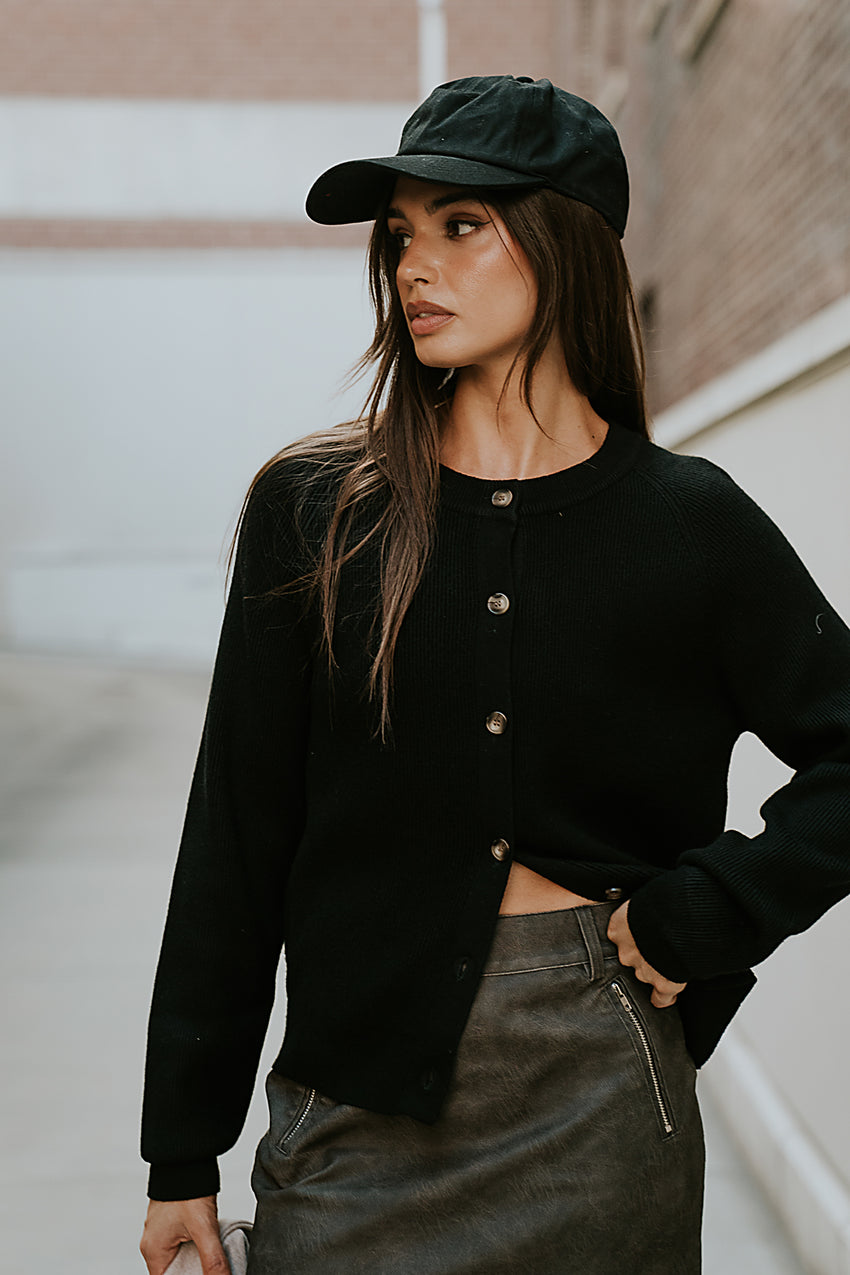 Debbie Ribbed Sweater in Black - FINAL SALE