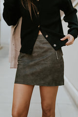 Ruthie Leather Mini Skirt - FINAL SALE