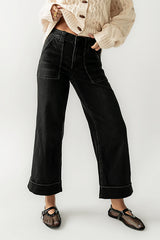 Kayden Cuffed Wide Leg Jeans - FINAL SALE