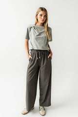 Posie Knot Tee in Heather Grey - FINAL SALE