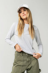 Destiny Double Layer Top in Grey - FINAL SALE