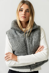 Nolan Puffer Vest in Grey - FINAL SALE
