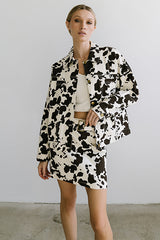 Tasha Cow Print Shacket - FINAL SALE