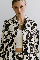 Tasha Cow Print Shacket - FINAL SALE