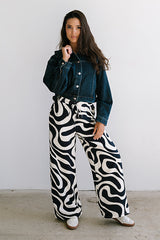 Remy Abstract Wide Leg Pants - FINAL SALE