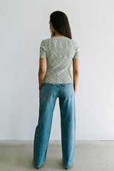 Mannie Heathered Sweater in Olive - FINAL SALE