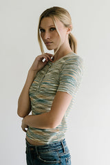 Mannie Heathered Sweater in Multi - FINAL SALE
