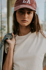Noelle Ruched Top in Ecru - FINAL SALE