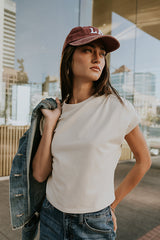 Noelle Ruched Top in Ecru - FINAL SALE
