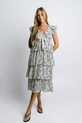 River Ruffle Midi Dress - FINAL SALE