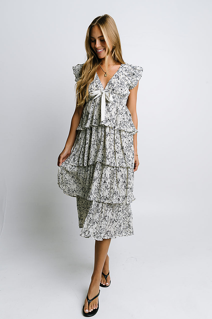 River Ruffle Midi Dress - FINAL SALE