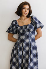 Kasey Plaid Midi Dress - FINAL SALE