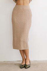 Renley Cable Knit Midi Skirt - FINAL SALE
