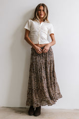 Brandy Ruched Button Up in Cream - FINAL SALE
