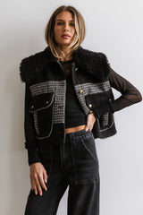 Liv Sherpa Vest in Black - FINAL SALE
