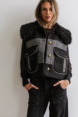 Liv Sherpa Vest in Black - FINAL SALE