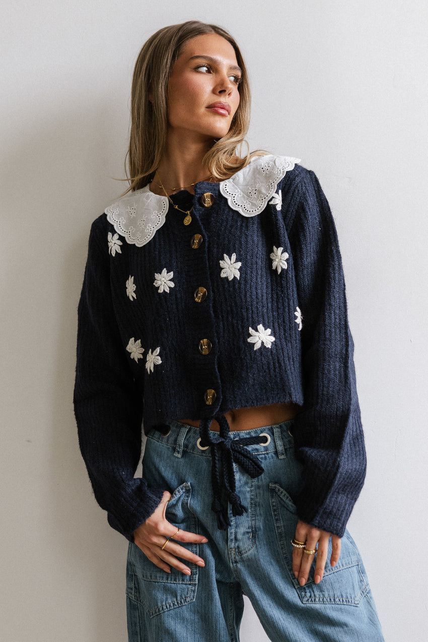 Ricky Embroidered Cardigan - FINAL SALE