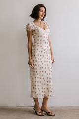Cammie Floral Maxi Dress in Cream - FINAL SALE