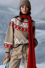 Zayne Abstract Knit Sweater - FINAL SALE