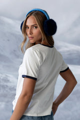 Bonjour Knit Top in Navy - FINAL SALE
