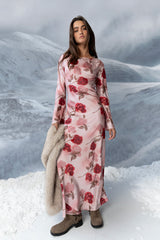Melody Ultra Maxi Dress in Mauve - FINAL SALE