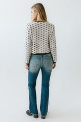 Courtney Scalloped Cardigan in Cream - FINAL SALE