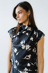 Carsyn Floral Top in Black - FINAL SALE
