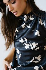 Carsyn Floral Top in Black - FINAL SALE