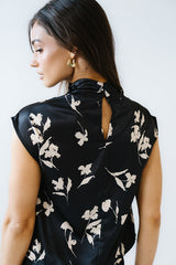 Carsyn Floral Top in Black - FINAL SALE