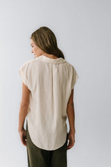 Poppy Collared Blouse in Cream - FINAL SALE