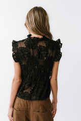 Kori Ruffle Lace Top - FINAL SALE
