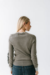Rustin Contrast Sweater in Grey - FINAL SALE