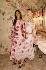 Anderson Floral Mesh Maxi Skirt - FINAL SALE