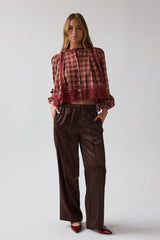 Randall Plaid Blouse - FINAL SALE