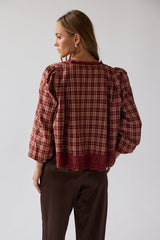Randall Plaid Blouse - FINAL SALE