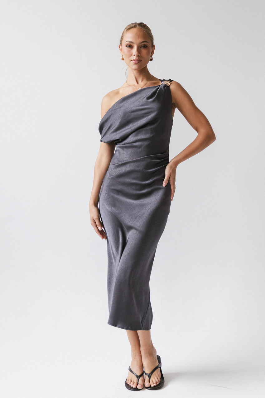 Malik Midi Dress in Navy - FINAL SALE