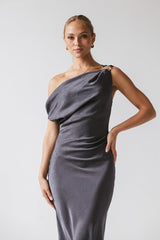 Malik Midi Dress in Navy - FINAL SALE